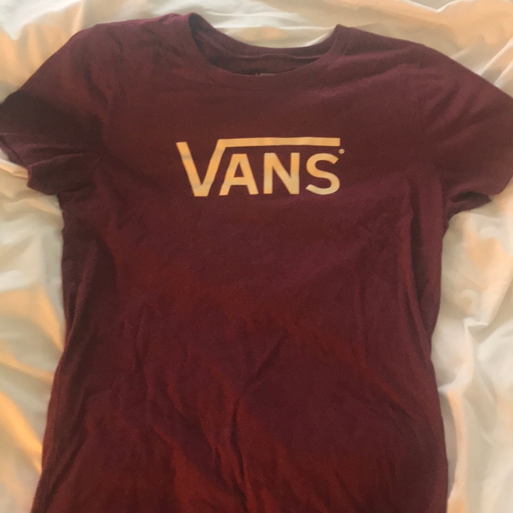 Vans maroon fitted Tee